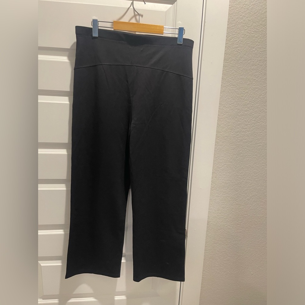 NWT Alina Mae Belly to Baby Black Over the Bump Maternity Pants L - Picture 3 of 9